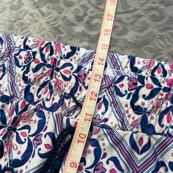 New Directions Blue Pink Elastic Waist Pull On Pant Large - Picture 11 of 12